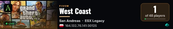 West Coast live status badge