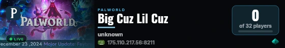 Big Cuz Lil Cuz live status badge