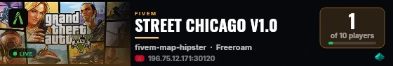 STREET CHICAGO V1.0 live status badge