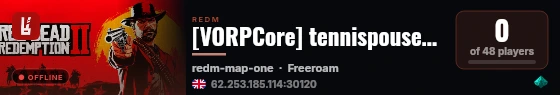 [VORPCore] tennispouseRedM live status badge