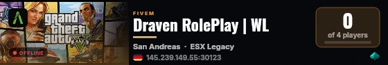 Draven RolePlay | WL live status badge
