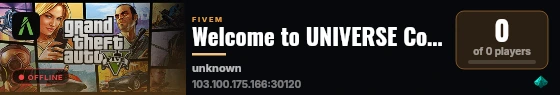 Welcome to UNIVERSE Community! live status badge