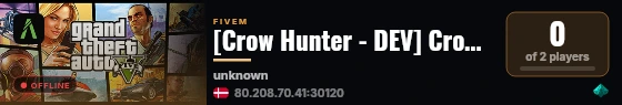 [Crow Hunter - DEV] Crow Hunter - DEV live status badge