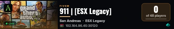 911 | [ESX Legacy] live status badge