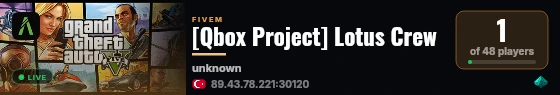 [Qbox Project] Lotus Crew live status badge