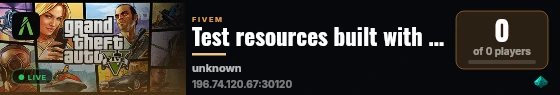 Test resources built with QBCore Framework by JericoFx & Kakarot & Hamy! live status badge