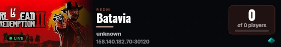 Batavia live status badge