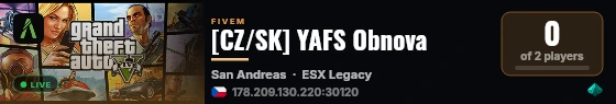 [CZ/SK] YAFS Obnova live status badge