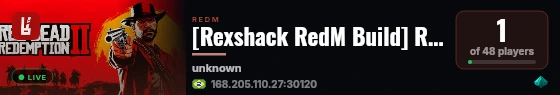 [Rexshack RedM Build] RSG live status badge