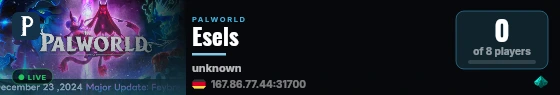 Esels live status badge