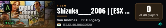 Shizuka_____2006 | [ESX Legacy] live status badge