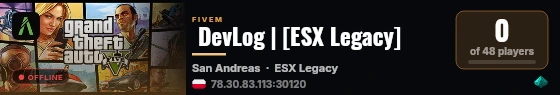  DevLog | [ESX Legacy] live status badge