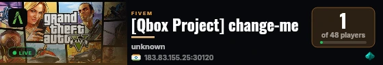 [Qbox Project] change-me live status badge