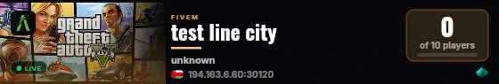 test line city live status badge