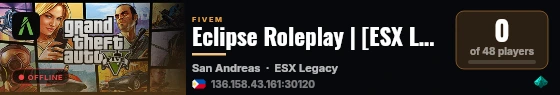 Eclipse Roleplay | [ESX Legacy] live status badge