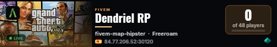 Dendriel RP live status badge
