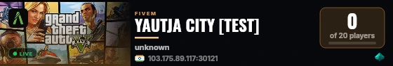 YAUTJA CITY [TEST] live status badge