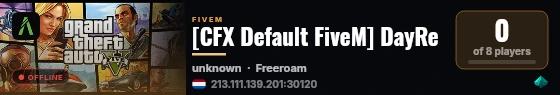 [CFX Default FiveM] DayRe live status badge