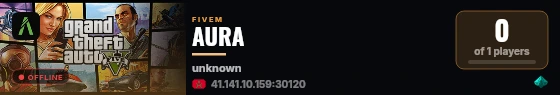 AURA live status badge