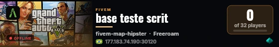 base teste scrit live status badge