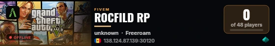 ROCFILD RP live status badge