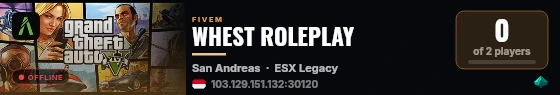WHEST ROLEPLAY live status badge