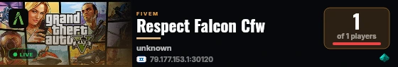 Respect Falcon Cfw  live status badge