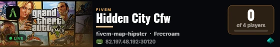 Hidden City Cfw live status badge