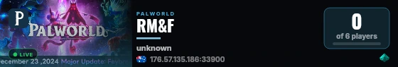RM&F live status badge