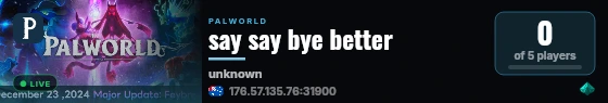 say say bye better live status badge