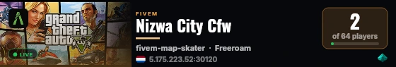Nizwa City Cfw live status badge