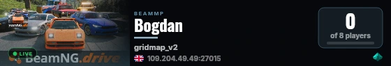 Bogdan live status badge