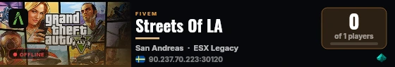 Streets Of LA live status badge