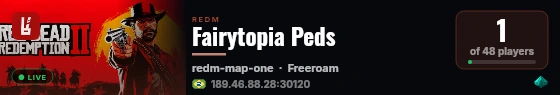 Fairytopia Peds live status badge