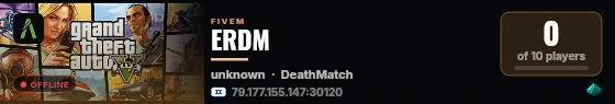 ERDM live status badge