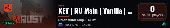KEY | RU Main | Vanilla | Weekly live status badge