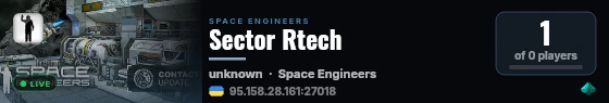 Sector Rtech live status badge