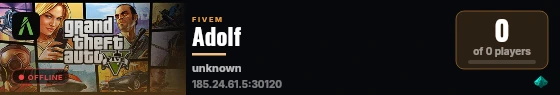 Adolf live status badge