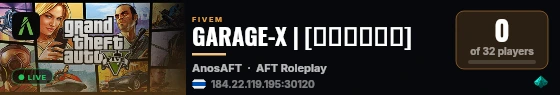 GARAGE-X | [บิดหมด] live status badge