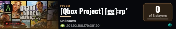 [Qbox Project] [gg]:rp´ live status badge