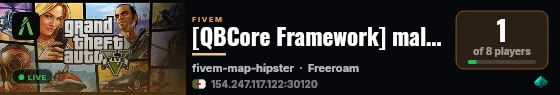 [QBCore Framework] malak live status badge