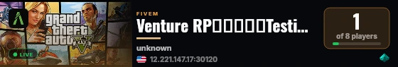 Venture RPﾠﾠ✦ﾠﾠTestingﾠﾠ✦ﾠﾠJoin Discord live status badge