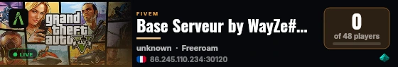 Base Serveur by WayZe#0001 live status badge