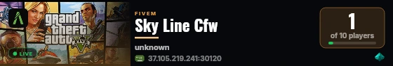 Sky Line Cfw live status badge