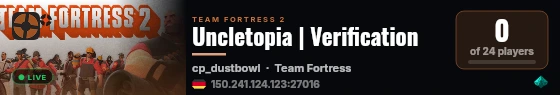 Uncletopia | Verification live status badge