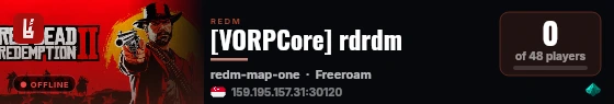 [VORPCore] rdrdm live status badge