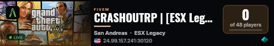 CRASHOUTRP | [ESX Legacy] live status badge