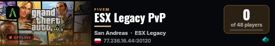 ESX Legacy PvP live status badge