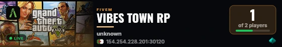 VTBES TOWN RP  live status badge