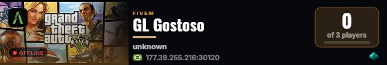 GL Gostoso live status badge